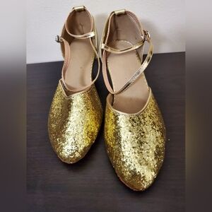 Gold Glitter Women Shoes